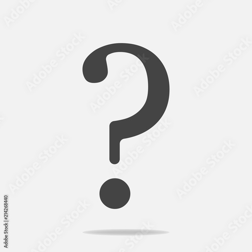 Question mark icon. Flat icon question mark