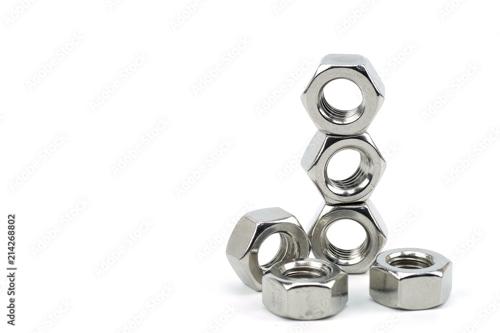 Stainless steel nut for mechanical work Stainless steel nut for mechanical work