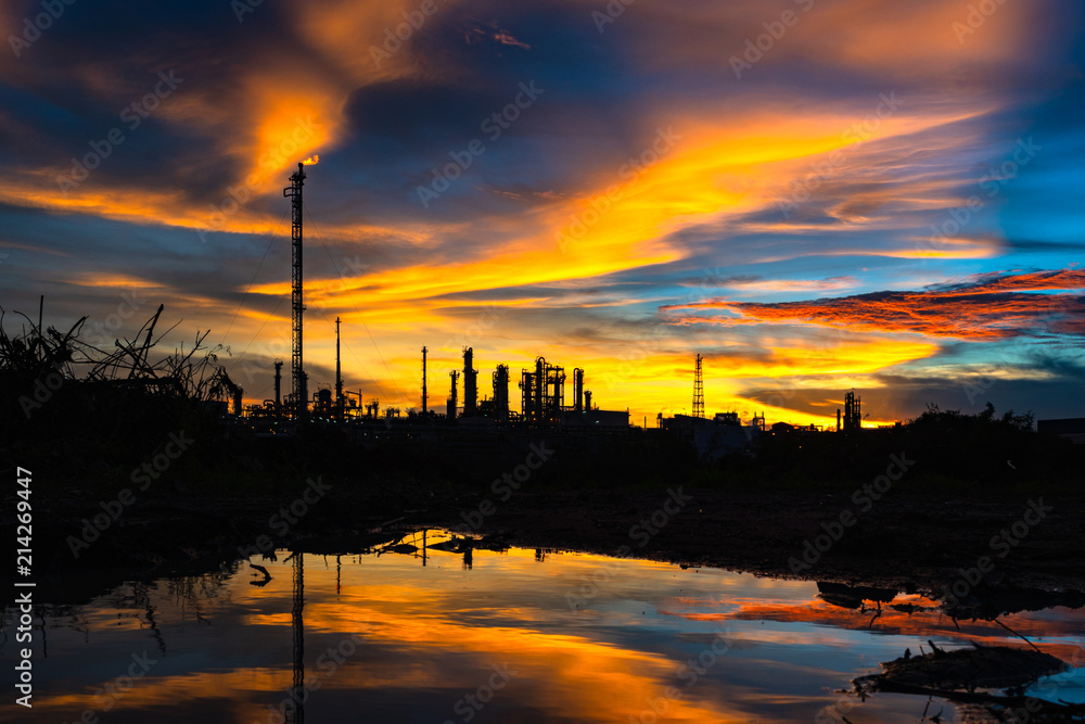 Industrial at twilight