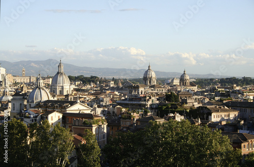Rom; Blick von der Engelsburg auf das Zentrum