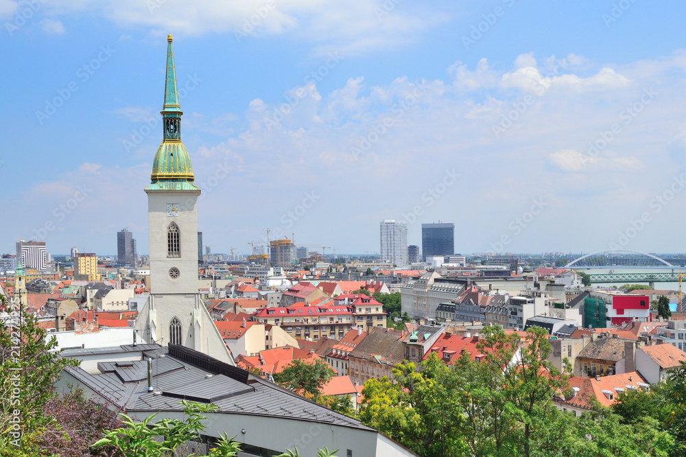 Top-view of Bratislava