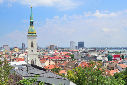 Canvas Print Top-view of Bratislava