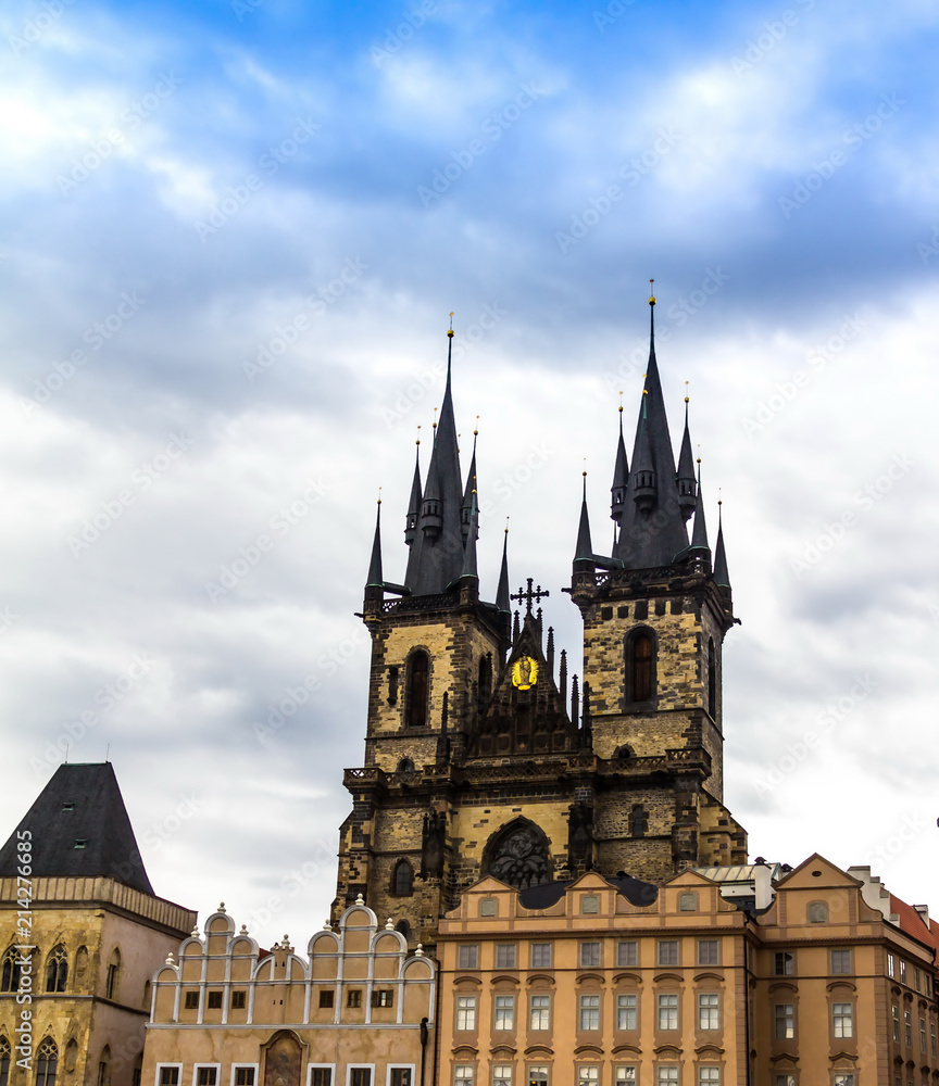 Church of our lady before tyn at Prague