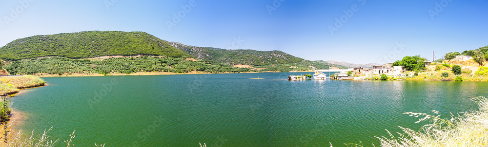 Fresh lake in the valley of Crete. Greece