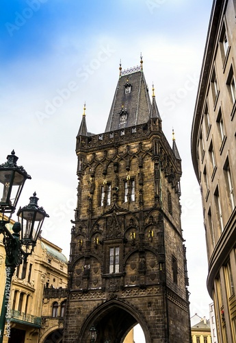 Powder gate (build in 1475). Prague, Czechia. photo