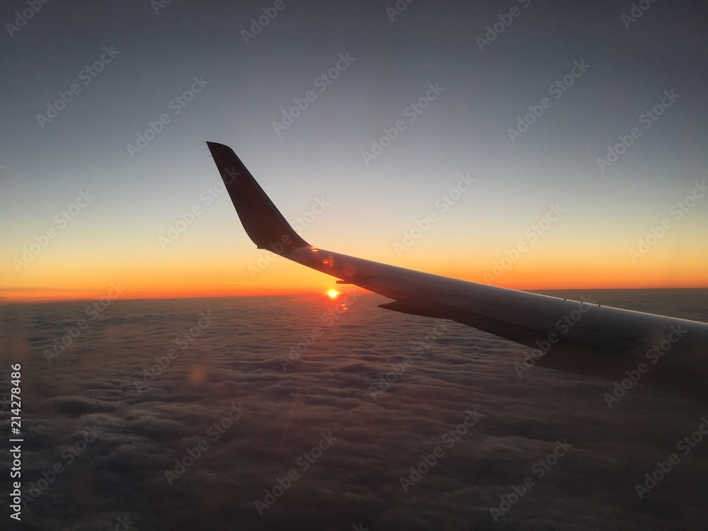 Fototapeta premium above the sunset