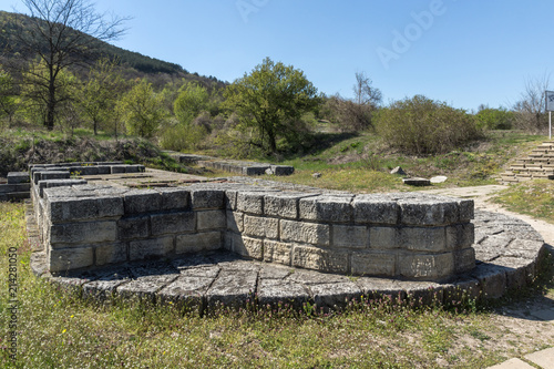 Ruins of The capital city of the First Bulgarian Empire medieval stronghold Great Preslav (Veliki Preslav), Shumen Region, Bulgaria