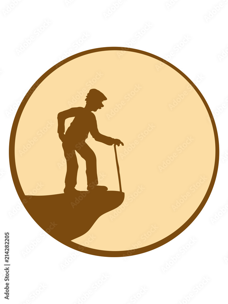 rund kreis mond klippe sonne stock hut gehen rücken opa großvater alt rente enkel mann geburtstag silhouette schwarz umriss schatten rund kreis mond klippe sonne stock hut gehen rücken opa großvater alt rente enkel mann geburtstag silhouette schwarz umriss schatten