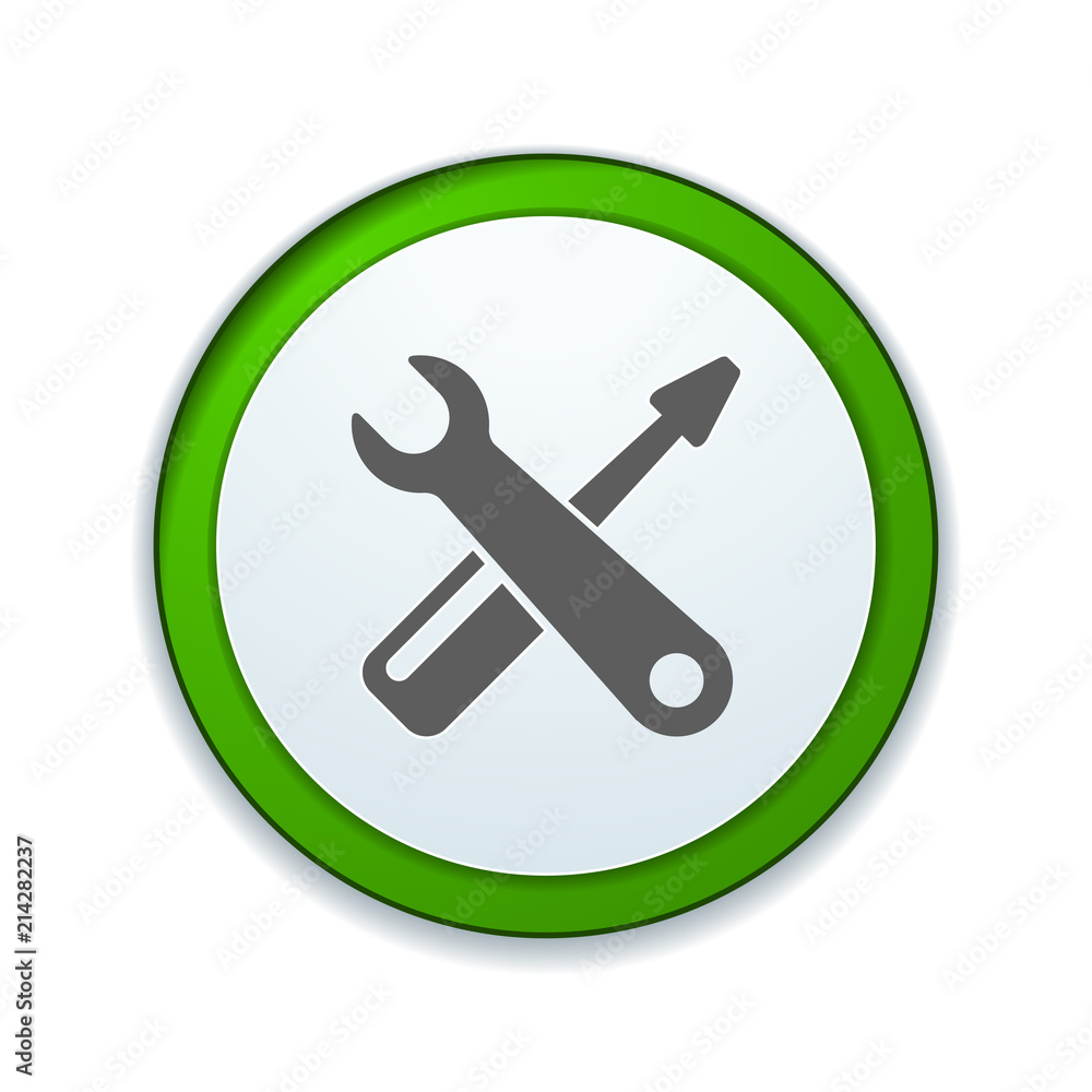 Settings Tool button illustration Settings Tool button illustration