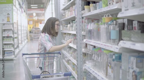 Women are shopping in the mall.