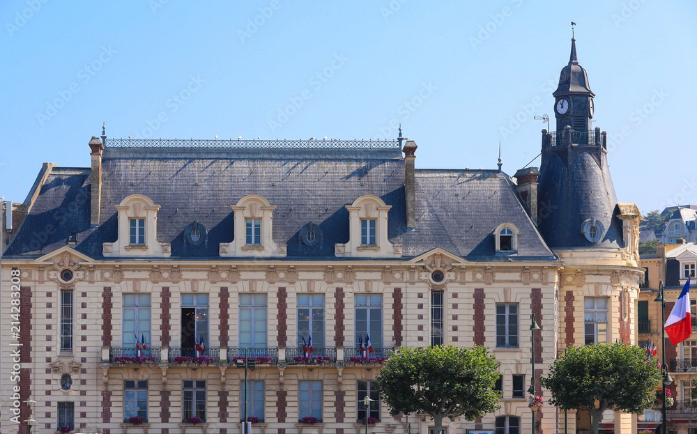 Obraz premium Town hall of Trouville-sur-Mer, Normandy, France