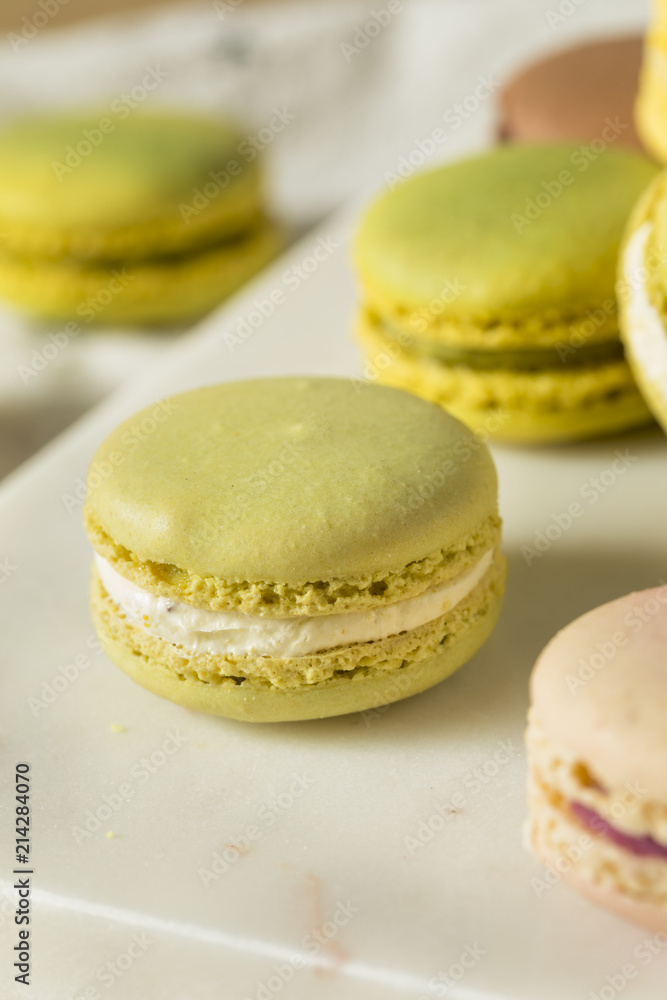 Colorful Homemade Sweet French Macarons