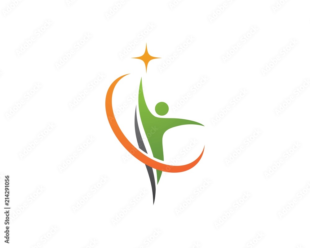 Fototapeta premium Healthy Life people Logo template