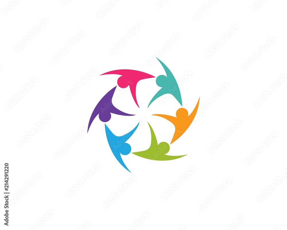 Community, network and social icon Community, network and social icon