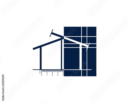 Blueprint house logo