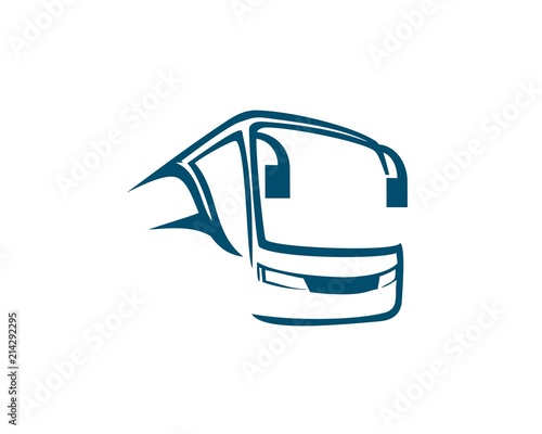 Bus logo abstract