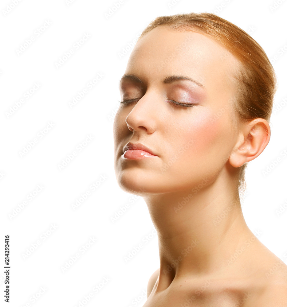 Beautiful young female face Beautiful young female face