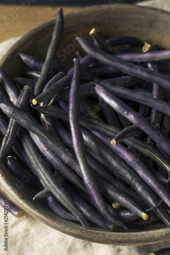 Raw Purple Organic String Beans