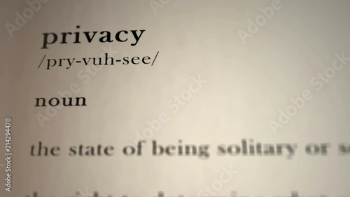 Privacy Definition