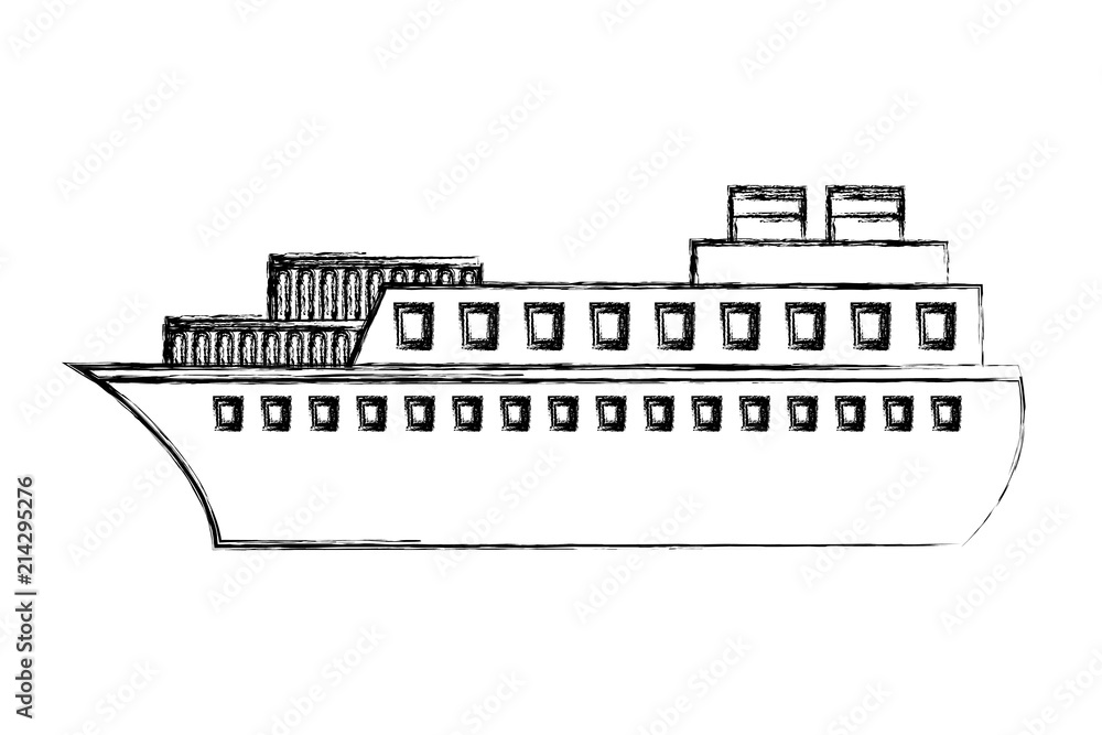 Obraz premium ship boat isolated icon