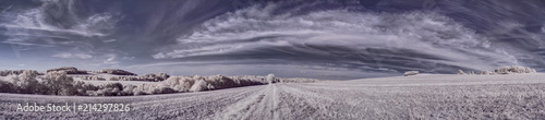 infrared photography - ir photo of panorama - the art of our world in the infrared spectrum
