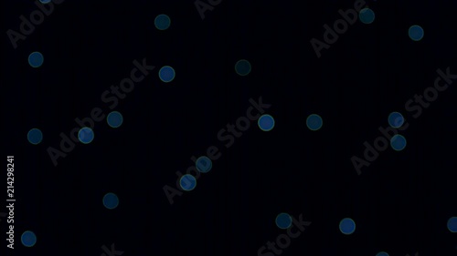 Out of focus blue firework filmed with an old lens.  Shot on a Blackmagic Ursa Mini Pro 4.6k with a Canon FD 70-210mm f/4.