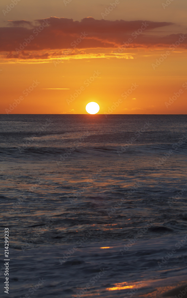 Sunset over the Ocean in Hawaii