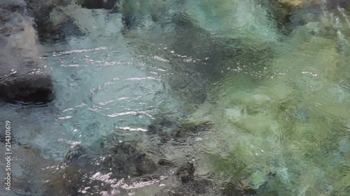 Underground spring water inside water