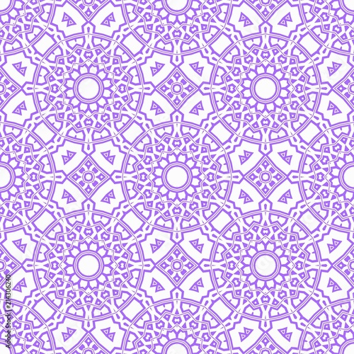 Seamless stylish vector illustration with geometric ornament pattern. Abstract design. For wallpaper, decorative design