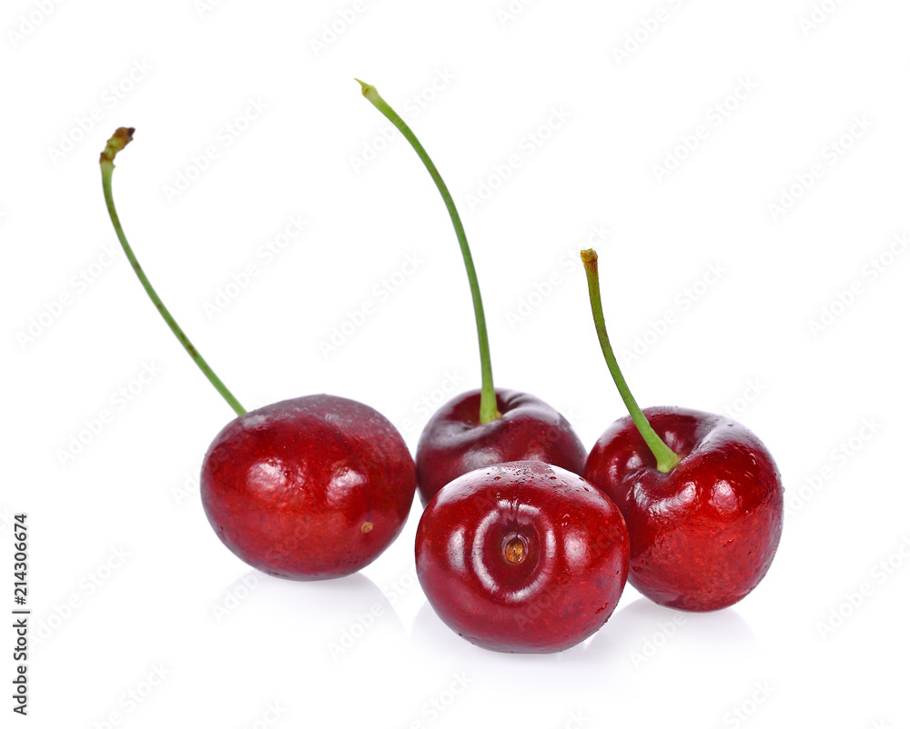 Cherry on a white background Cherry on a white background
