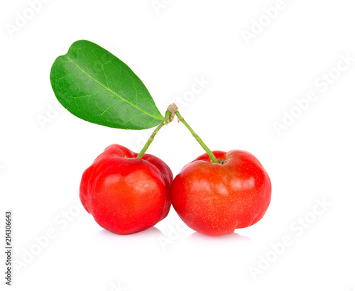 Barbados cherry, Malpighia emarginata, from central of Thailand.