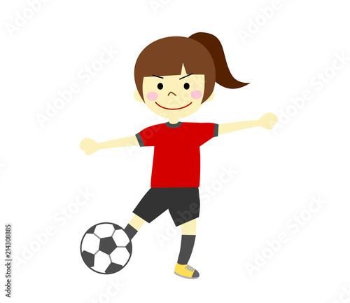 サッカー　女の子