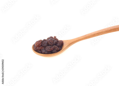 Dried raisin isolate on white background