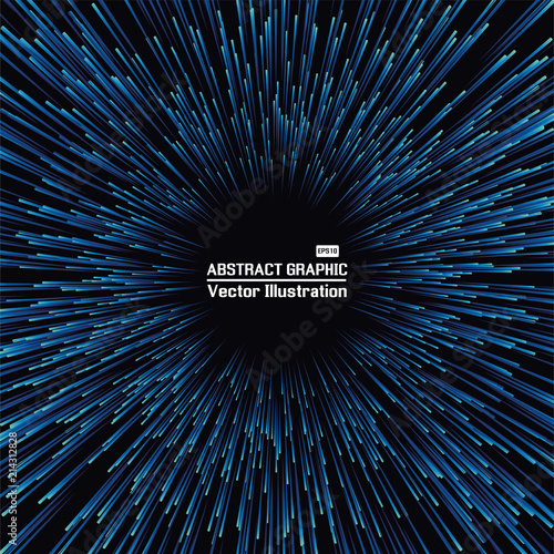 Lines composed of glowing backgrounds, Abstract data flow tunnel, Explosion radial background. Vector illustration