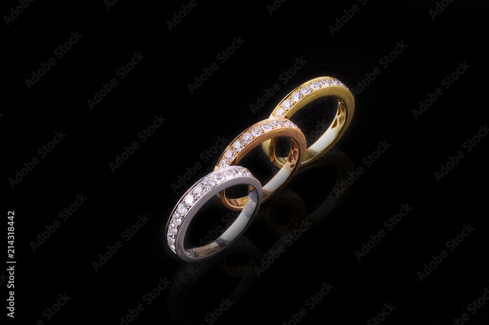 Jewelry ring on dark background Jewelry ring on dark background