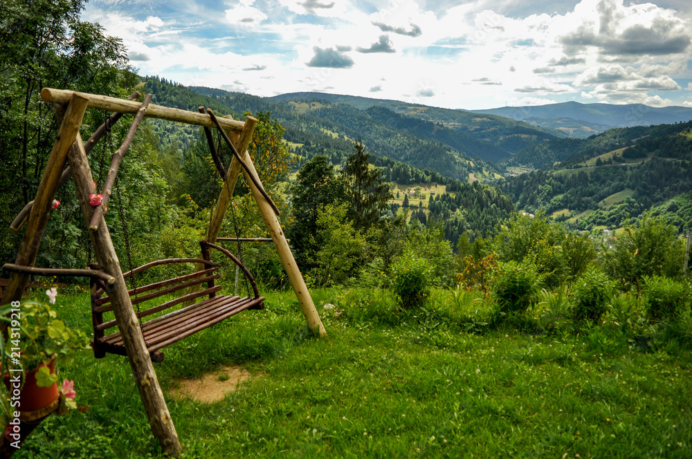 landskape on mountains