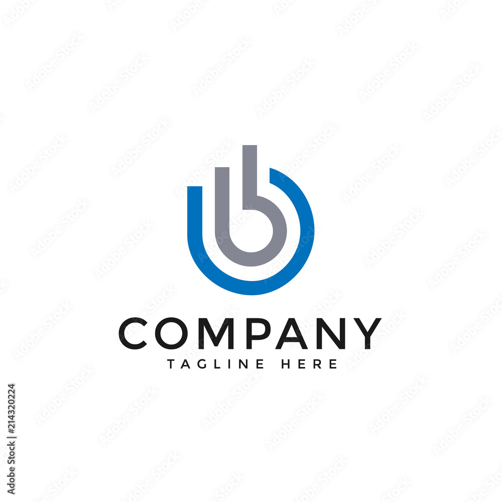 Abstract Initial letter B logo vector design template in isolated white background Abstract Initial letter B logo vector design template in isolated white background