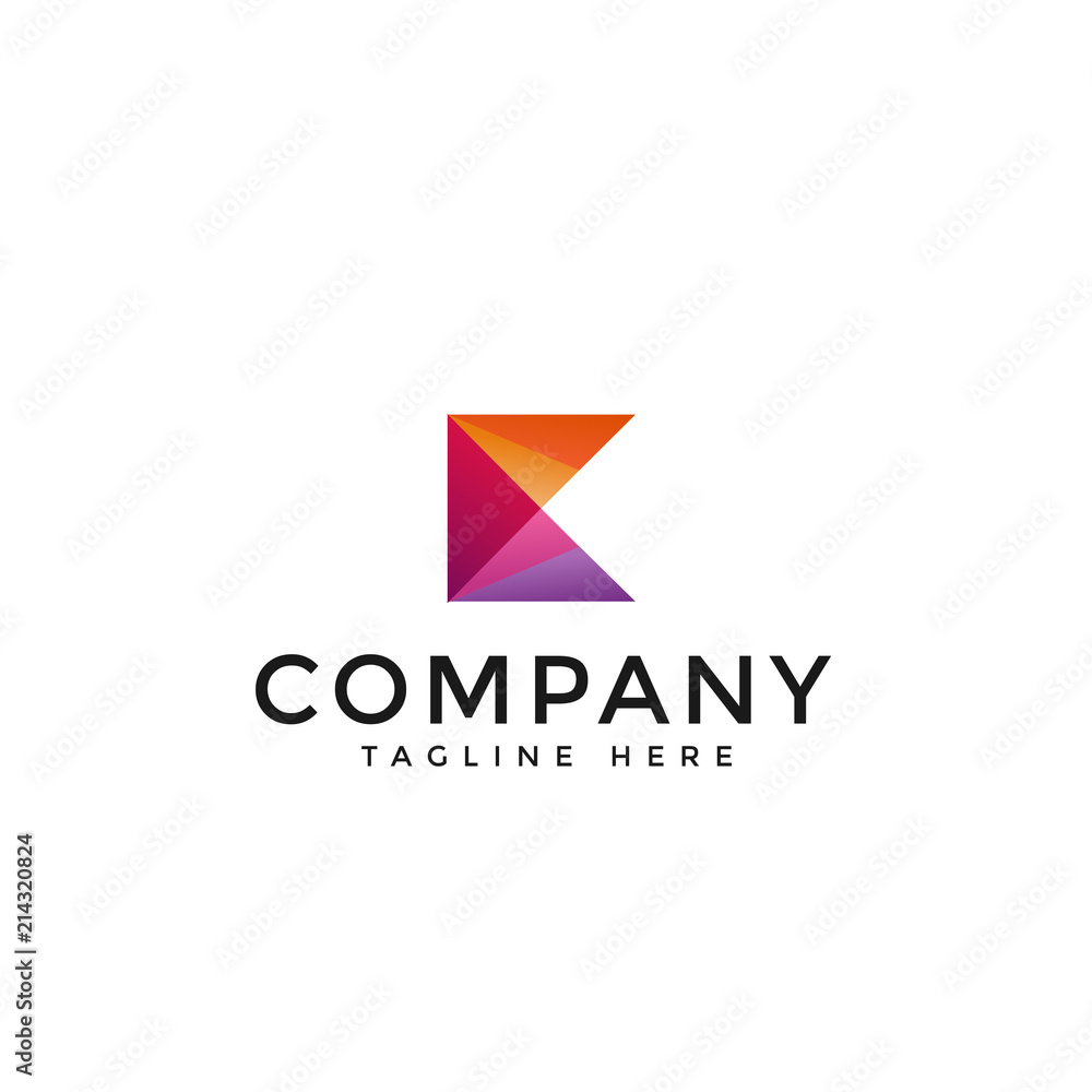 Initial letter K logo vector design template in isolated white background Initial letter K logo vector design template in isolated white background