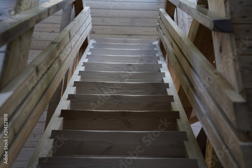 Tiny wooden stairs