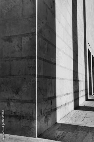 Architecture , shadows on a building facade