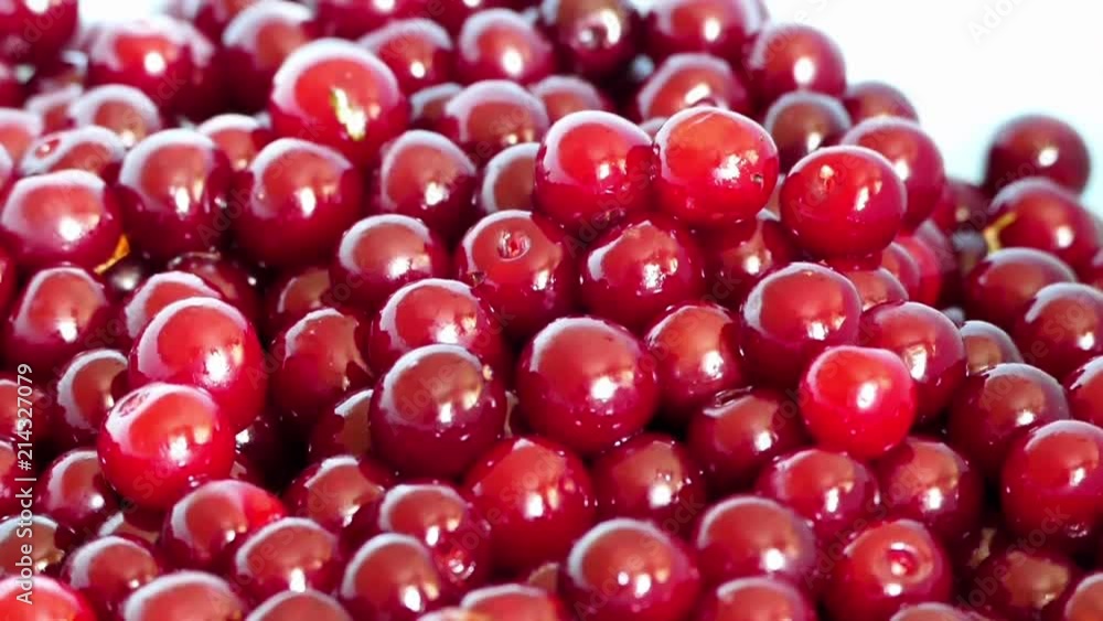 A woman is washing cherries to make cherry jam,
A woman is washing cherries to make cherry jam,