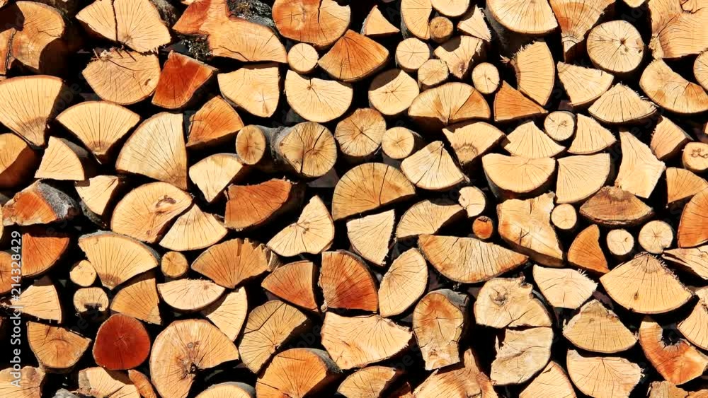 Zoom in stack cut fire wood detail Zoom in stack cut fire wood detail