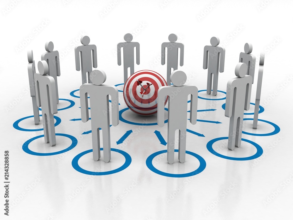 3d illustration Business Network concept 3d illustration Business Network concept