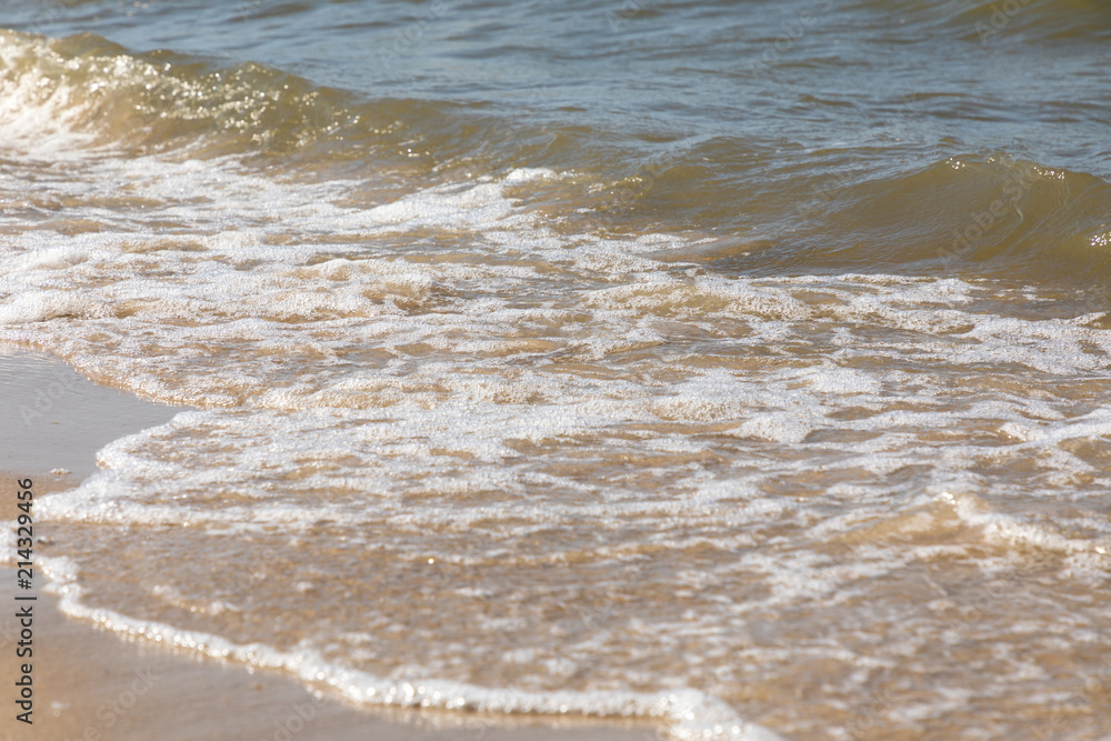 waves water beach north sea