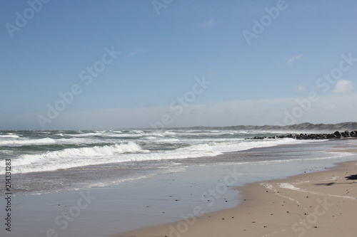 Beaches in Vorupør, Denmark.