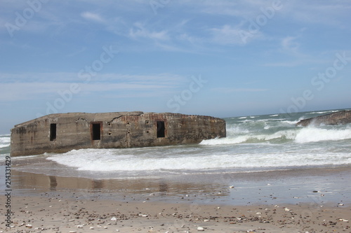 Vigsø Batteriet, part of fortifications from the Second World War, Denmark.