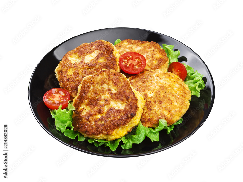 Potato pancakes isolated on white background with clipping path Potato pancakes isolated on white background with clipping path