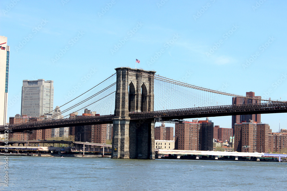 Blick auf die Brooklyn Bridge New York