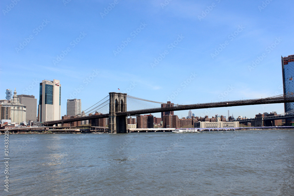 Blick auf die Brooklyn Bridge New York