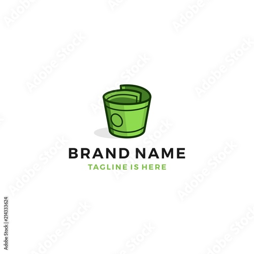 money cup logo template vector icon illustration